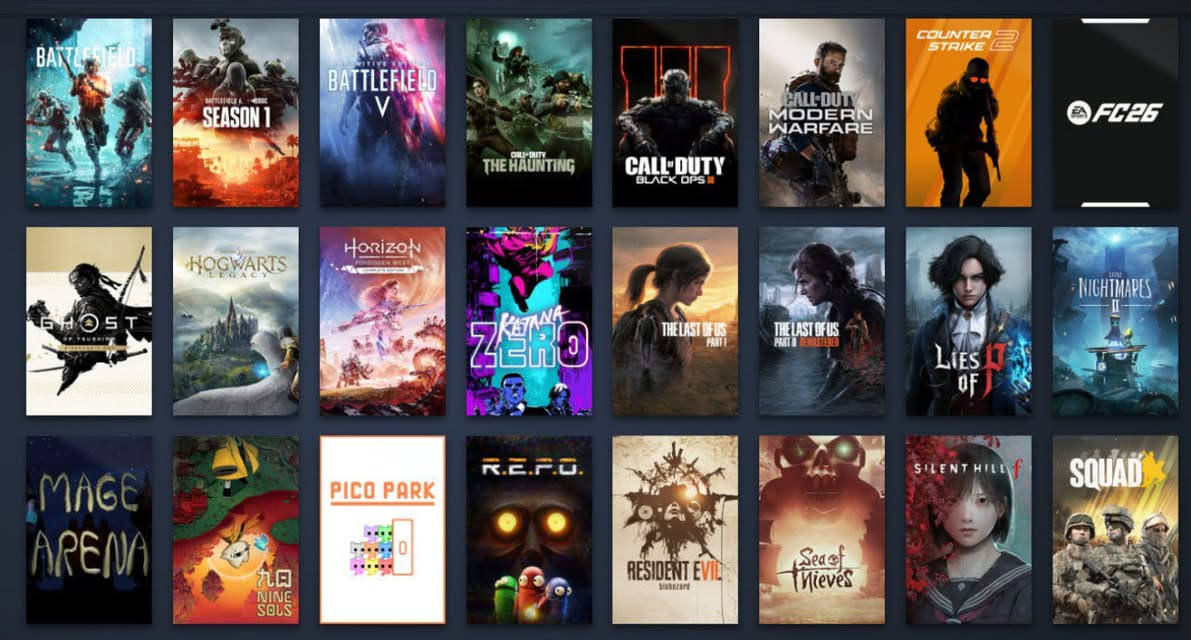 حساب ستيم للبيع 

الحساب فول اكسس كاملة معلوماته 

من الالعاب الي بالحساب :
battle field 6
silent hill f 
call of duty black ops 6
rainbow six siege x 
fc 26
و بعد بيه العاب غيرهم موضحات بالصور 
حساب اليوبي سوفت موجود و اكتفجن همين موجود علمود رينبو و كود و الea همين موجود 

البيع وجه لوجه يكون واذا بعيد علية نتفق 
السعر حط سعرك او تعال خاص نتفاهم


**إذا كنت صاحب هذا الإعلان وتريد حذفه لأي سبب، رجاءا أرسل رسالة إلى الدعم الفني**