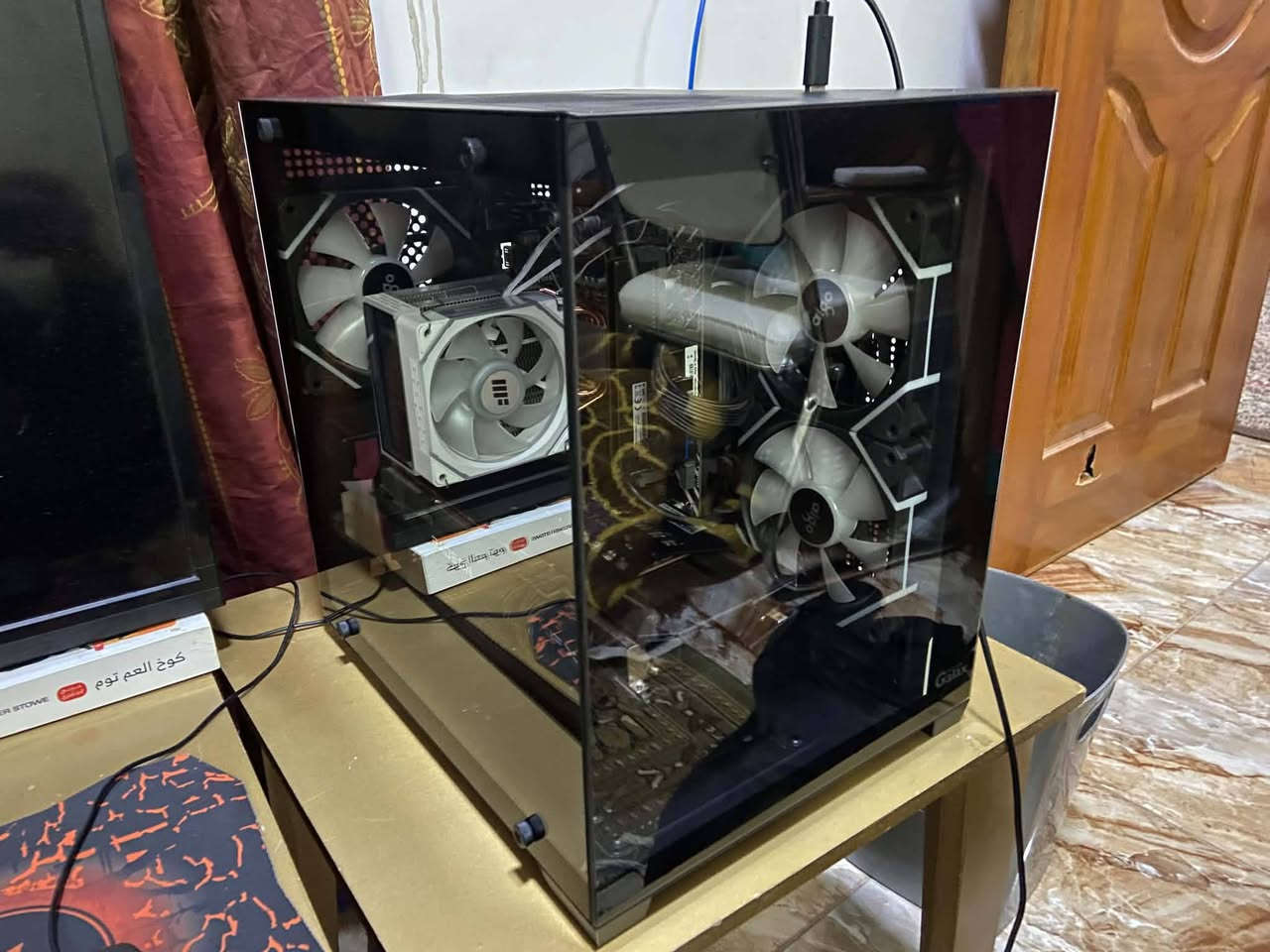 السلام عليكم pc للبيع
المواصفات
Ci5-12400F 

METALFISH-ZH 1400

 amd Radeon RX 6700 xt 12gb

H610M Asus
 
 DDR4 16gb ddr4 lexar 3200

 m.2 512gb

 650w bronze
ups online 1kv ضمان سنه 
متوفر توصيل الى جميع محافضات العراق 
للتواصل ***********
سعر مع ups مليون 150 الف من دون ups مليون  مكاني صلاح الدين
