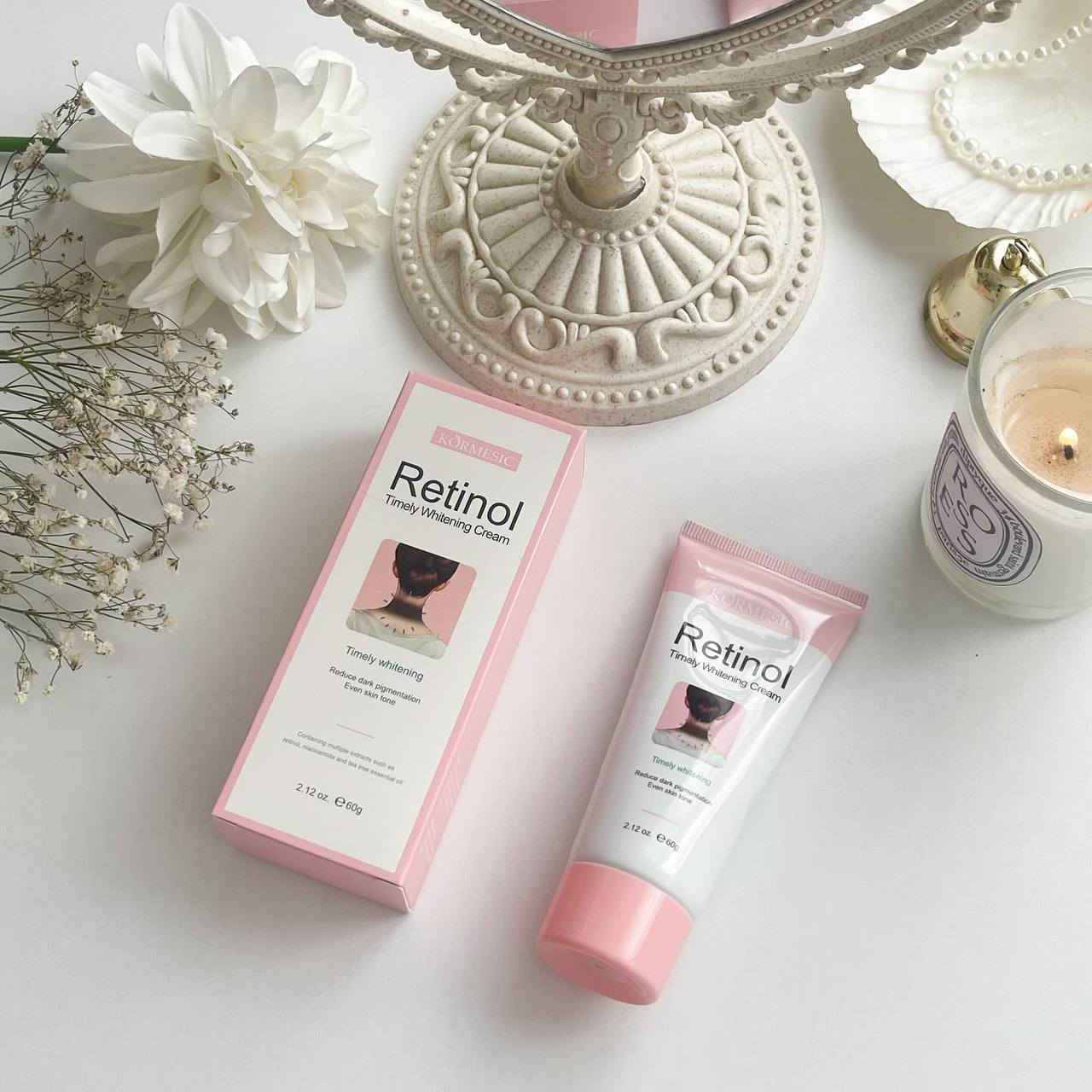 كريم الريتنول للبشرة من شركة Kormeslc الكوري 🇰🇷

✅يزيل الخلايا الميتة ويسرع تجدد الجلد 

✅يفتح البقع الداكنة الناتجة عن الشمس او الحبوب 

✅يوحد لون البشرة مع الوقت 

✅يحفز الكولاجين ويحسن ملمس البشرة العام

✅مبيظ لسواد الرقبة والإبط ومناطق الحساسة


**إذا كنت صاحب هذا الإعلان وتريد حذفه لأي سبب، رجاءا أرسل رسالة إلى الدعم الفني**