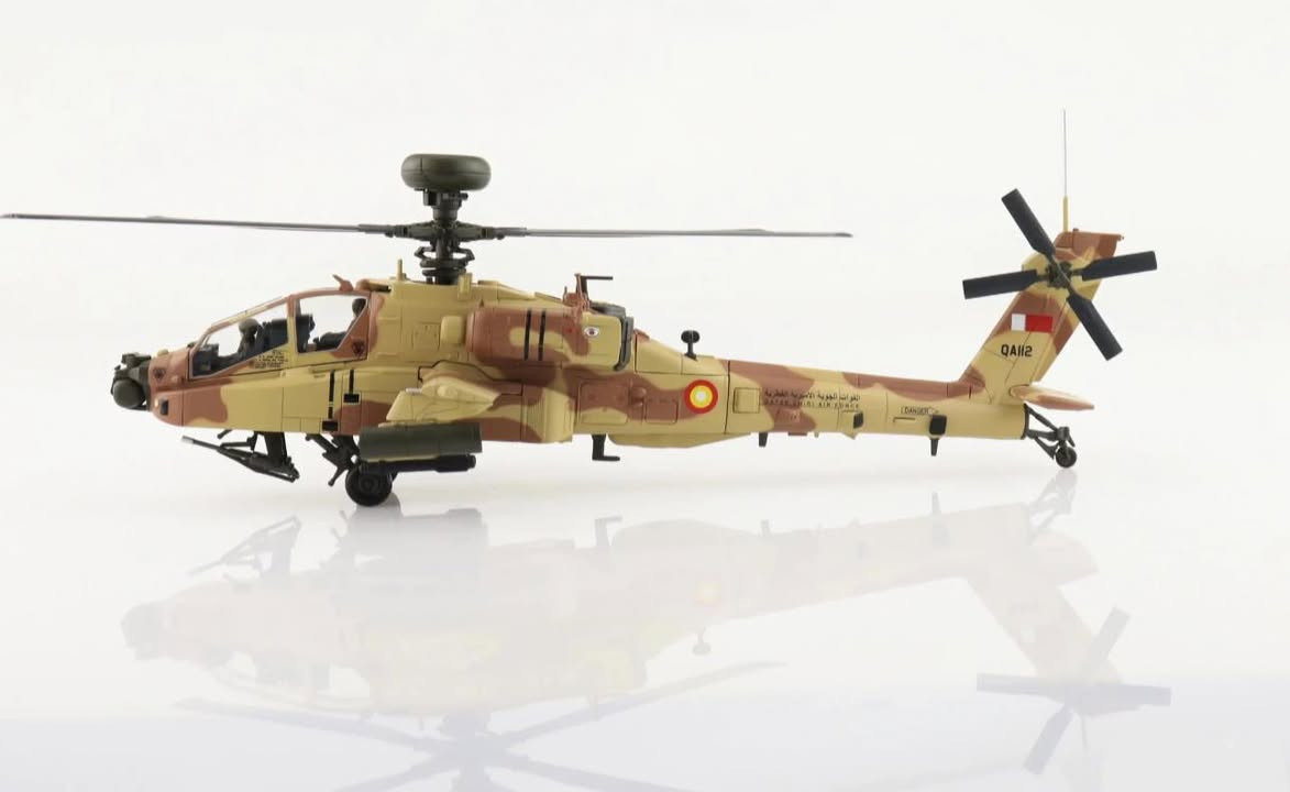 نموذج  هليكوبتر أباتشي AH-64E قطرية 🇶🇦انتاج شركة HOBBY MASTER
قياس 1:72


**إذا كنت صاحب هذا الإعلان وتريد حذفه لأي سبب، رجاءا أرسل رسالة إلى الدعم الفني**