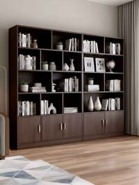 مكتبة كتب • لون جوزي • MDF ١٣مم