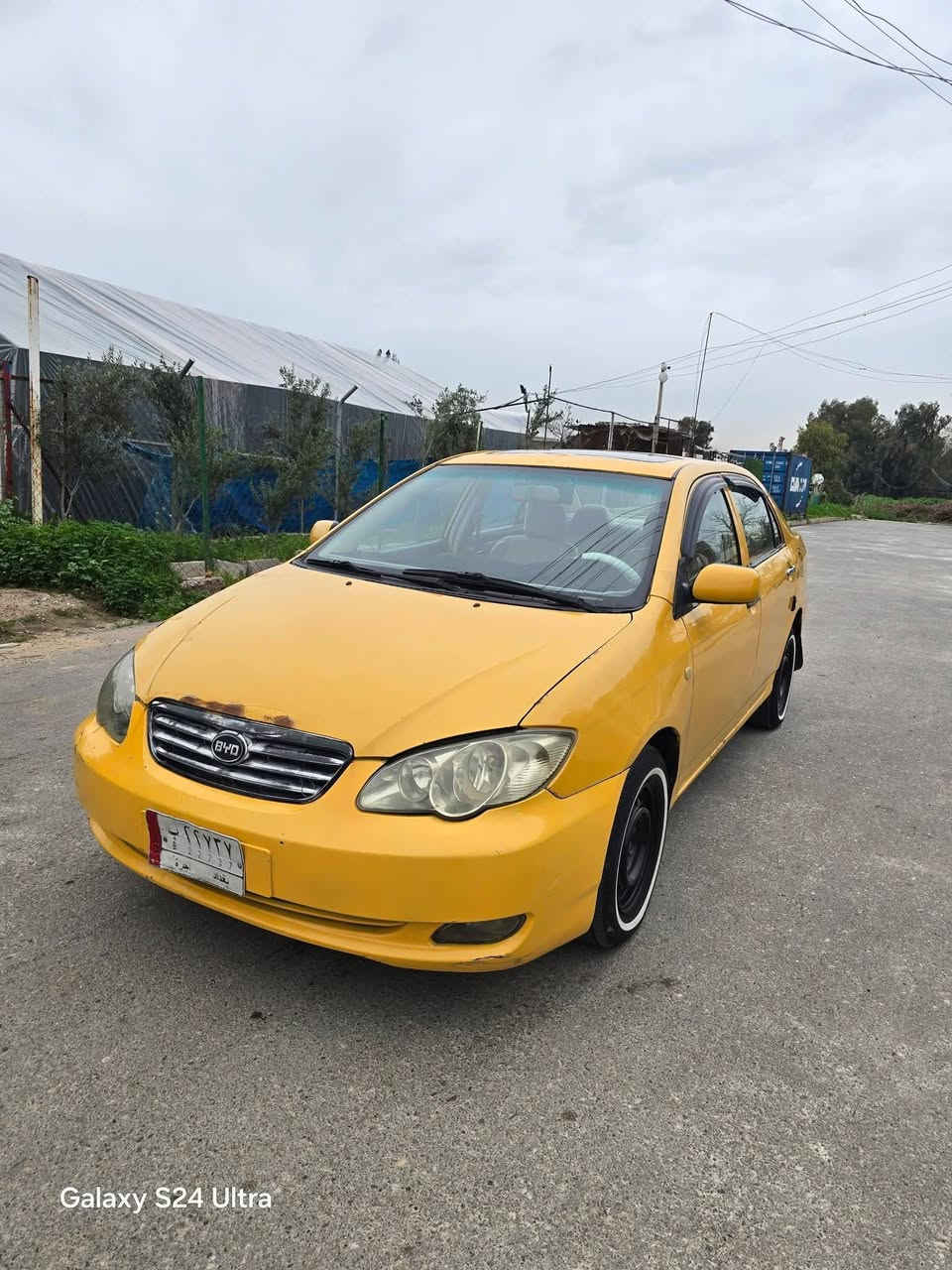 للبيع
سعر 43$
بي واي دي تكسي موديل 2013 
محرك ٤سلندر كير عادي شرط المحرك والكير 
رقم بغداد الماني سنويه جديدة شرط التحويل 
سيارة جاهزة للشغل محرك كير صدر امامي خلفي طخم تاير 
العنوان موصل حي المحاربين 
للإستفسار الاتصال 
***********
***********
