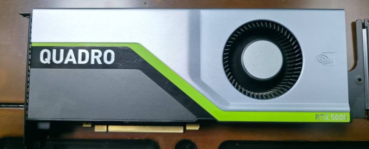 ⚡️Available now ⚡️

Dell 7XK5H Nvidia Quadro RTX 5000 
16GB - GDDR6 - PCI Express x16 3.0

--------------------------‐---------------‐-----‐
📍Sharjah - UAE
📩 WhatsApp for more details: +971545236071

#gpu #Nvidia #rtx


**إذا كنت صاحب هذا الإعلان وتريد حذفه لأي سبب، رجاءا أرسل رسالة إلى الدعم الفني**