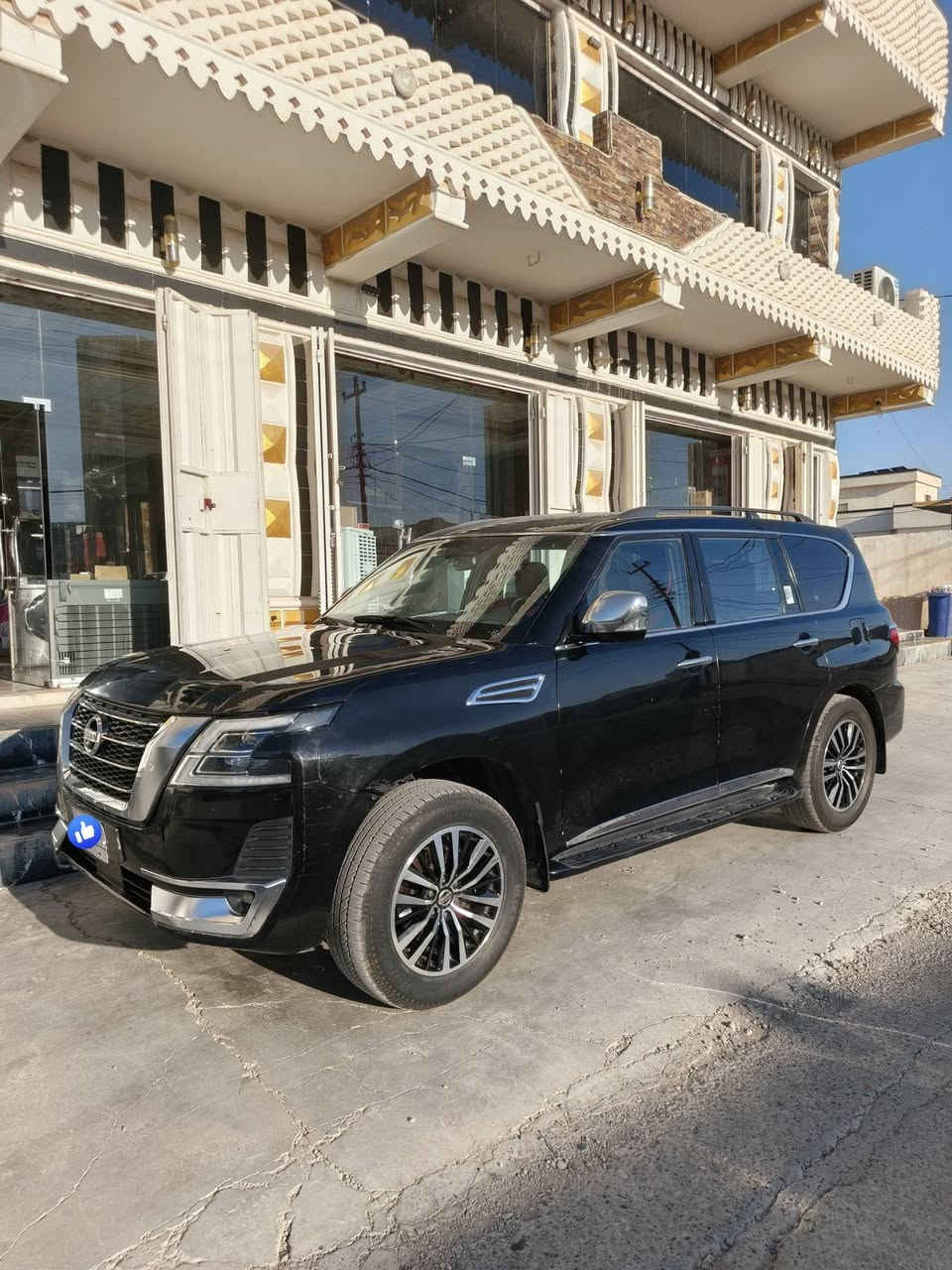 السلام عليكم
.... (للبيع).... 
نيسان باترول
موديل.. 2020..
محرك.. V8.. 
كشنات جلد 
كشنات كهربائي
تبريد ثلج تدفئه نار
شاشه +كامرة خلفيه
طخم تاير جديد + طخم صدر جديد
محرك وگير كفاله 
ضرر جاملغات الخلفيه صبغ
المكان صلاح الدين_بيجي_ناحية الزوية 
للاستفسار ...(***********)...
