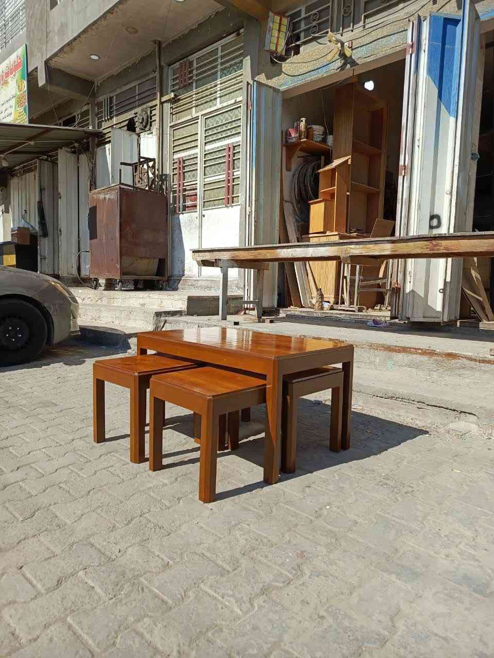 السلام عليكم تتوفر اطقم طبلات شكل مربع ودائري جديدنجارة عراقيه شغل ثقيل العنوان بغداد مدينة الصدر الكيارة
للاستفسار ***********
