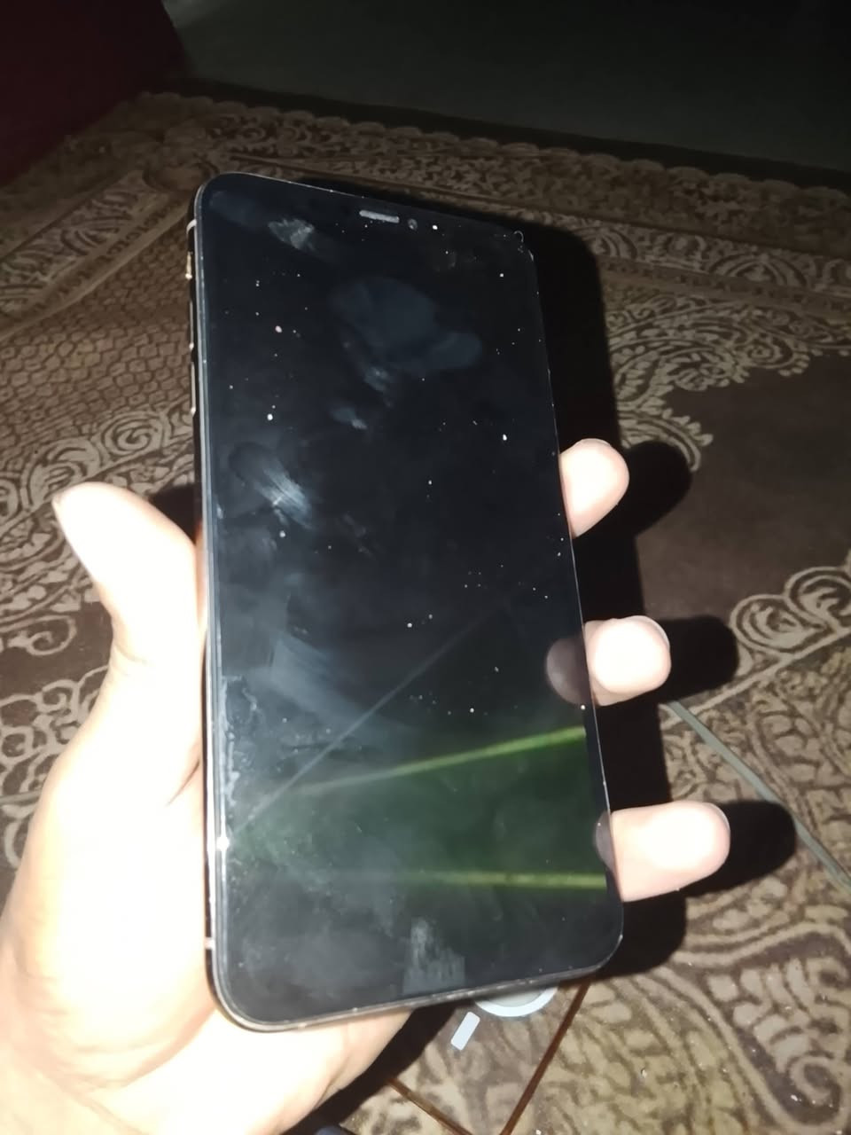 سلام عليكم اكس ماكس  معلك عل تفاحه فقط
ذاكرته 256.
جهاز مستبدل شاشه. بطاريه جدد قبل شهر  
فقط صارت بي هاي الحاله بقه معلك 
الشراي يتفضل خاص سعر جهاز 85الف
رقمي واتساب شريحه 
***********
مكاني حيانيه
