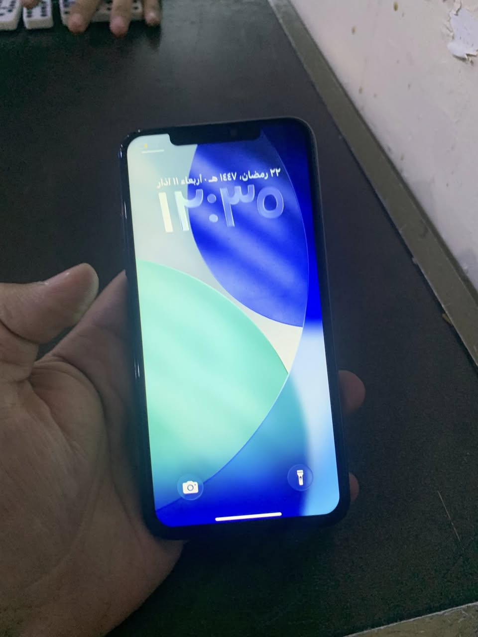 سلام عليكم
ايفون 11 برو ماكس 
ذاكرتة 256 
بطارية 100 
جهاز كلة شغال 
فقط مبدل شاشة او بطارية 
275 او بي مجال 
مكاني اعظمية 
***********
