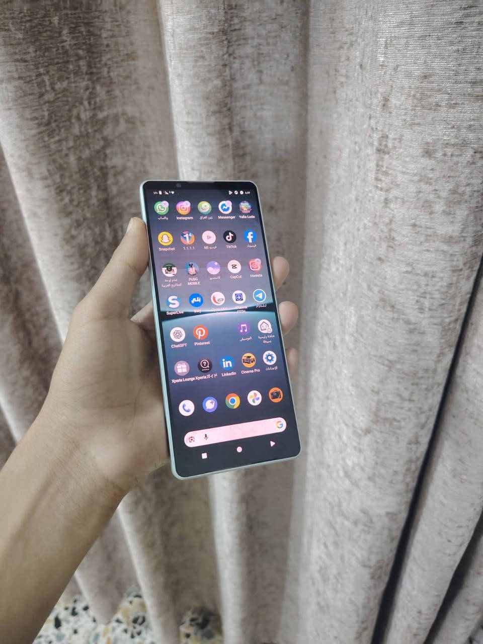 يا الله
جهاز سوني 1 مارك 4 Sony Xperia 1 IV للبيع او مراوس
السعر // 135وبي مجال
ذاكرة // 256 🧸
الرام // 12
المعالج سناب راكون 8 جين 1 بلس

 البطارية 5000 الشحن 45 
مقاوم للماء IP69  
الكامرات ميحتاج نسولف عنها 
التليفون نضيف فقط الشاشه طابعه وبالوضع الداكن ماتبين 
جهاز غني عن التعريف والي ميعرفه ليعلق
مكاني رمادي التأميم
استفسار اخر // ***********
