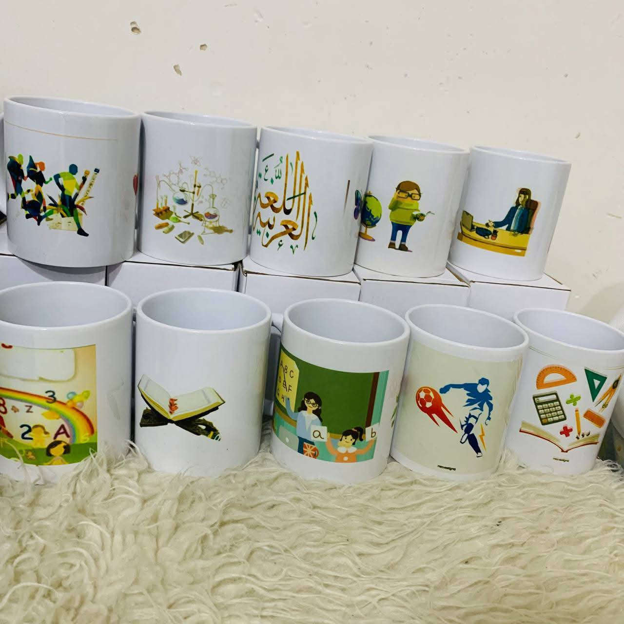 طباعة على الاكواب يوجد كادر نسائي للطبع الرجاء الاتصال على الواتساب 
الصور عليك والطباعة علينا... 
 الصورة من اختياركم🥰
من اجمل المقتنيات الشخصية والهدايا 🥰
كوب مصمم مثل متحبون 
✅️ طباعة حرارية ثابتة وبدقة عالية 

طباعة اي صورة أو اسم او عبارة على ذوقكم .... 
طباعة على الملابس 💟 صورة أو 🖋كتابة حسب الرغبة📝 
طباعة على الاكواب 🥃☕️ نوفر لكم نوعين من أكواب الماجيك والعادي ..♡♡
️يمكن طباعة صورك الشخصية 🖼️ او صور الأشخاص العزيزة على قلبك ❤ 
الاسماء والعبارات والصور على ذوقكم🌷
مجموعة من أعمالنا. ..... لي مهتمة تتفضل❤*********** رقم الواتساب
