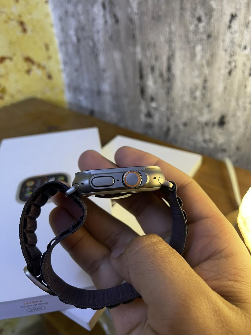 السلام عليكم
للبيع Apple watch الترا 2 بلاك حجم 49  بطاريه 100 نظافه 100% ملحقات كامله السعر 750 نهايتها مكاني مدينه الصدر


**إذا كنت صاحب هذا الإعلان وتريد حذفه لأي سبب، رجاءا أرسل رسالة إلى الدعم الفني**