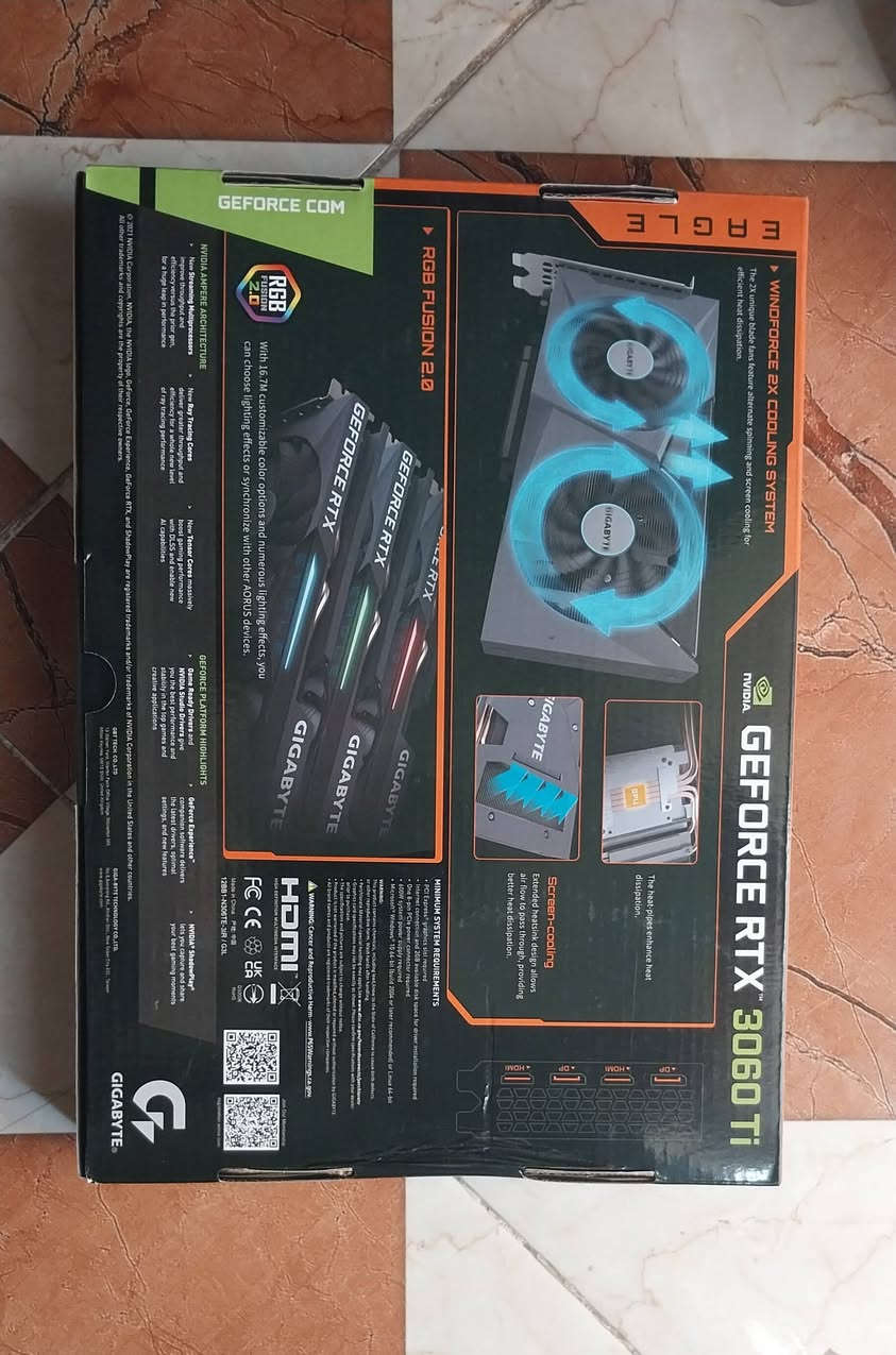 السلام عليكم
عدي كرت للبيع 
3060Ti eagle 
مكاني بغداد 
السعر ٤٢٥


**إذا كنت صاحب هذا الإعلان وتريد حذفه لأي سبب، رجاءا أرسل رسالة إلى الدعم الفني**
