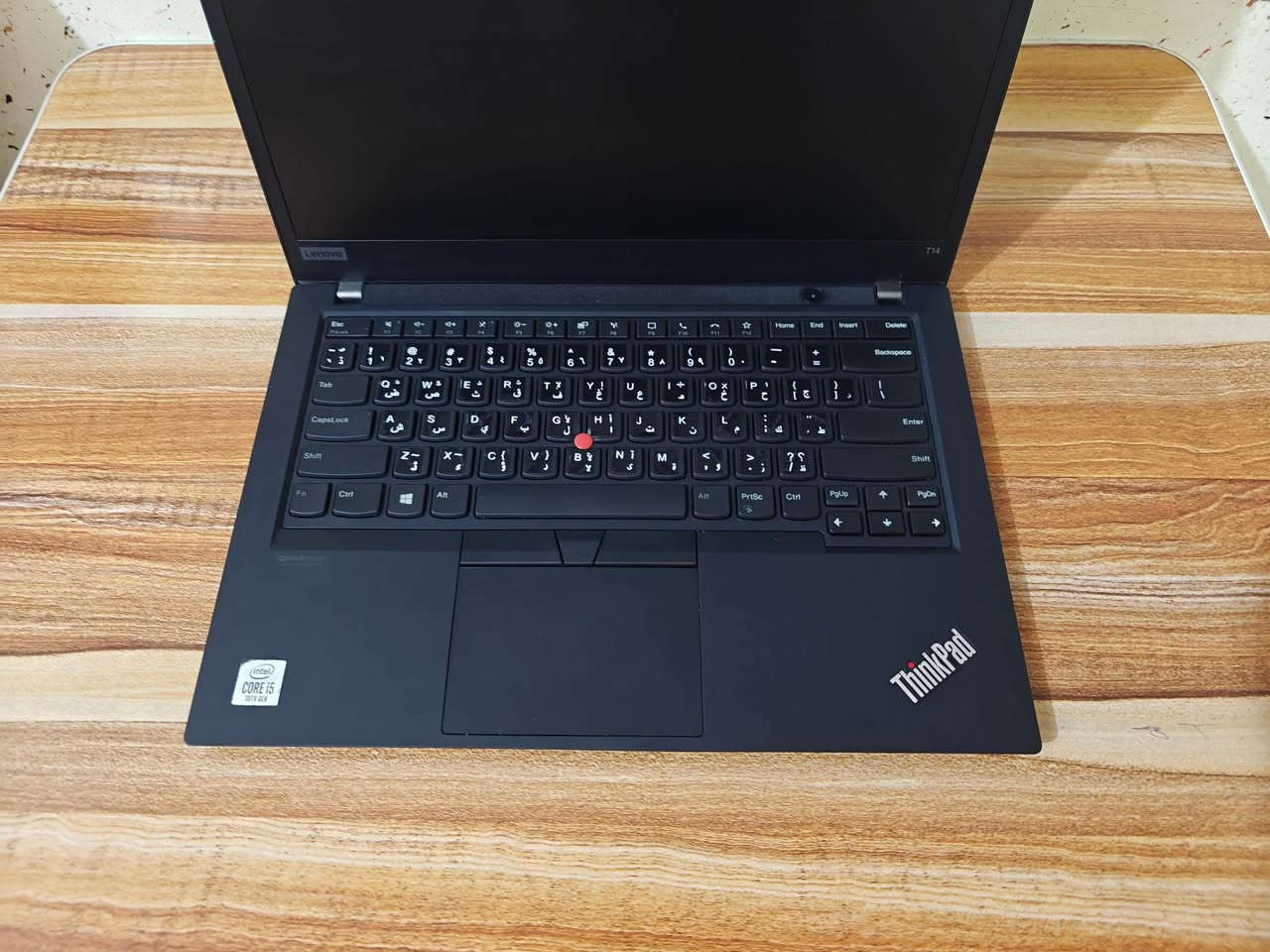🎯 عرض خاص – الكمية محدودة! 🎯
💻 لابتوب Lenovo ThinkPad T14 – الجيل العاشر

⚡️ السعر :350 ألف عراقي شاشه بدون لمس ⚡️
⚡️ السعر :370 ألف عراقي شاشه  لمس ⚡️

🔹 المواصفات الكاملة:
• ✅ الموديل: Lenovo ThinkPad T14 – جيل العاشر
• 🔥 المعالج: Intel Core i5-10210U 10th Gen
• ✅ الرام: RAM:16GB DDR4 
• 🔥 التخزين: 256GB SSD – سرعة استجابة عالية
• ✅ كرت الشاشة: Intel UHD Graphics مدمج داخلي
• 🔥 الشاشة: 14 انج 
• ✅ النظام: Windows 11 Pro أصلي مفعل

——————————————————
✔️ ضمان: أسبوع كامل للاستبدال في حال وجود أي خلل.
✔️ الملحقات: شاحن أصلي + جنطة أنيقة.
🚚 التوصيل متوفر لجميع محافظات العراق.

📱 للحجز والاستفسار:
واتساب: ***********
اتصال مباشر: ***********
