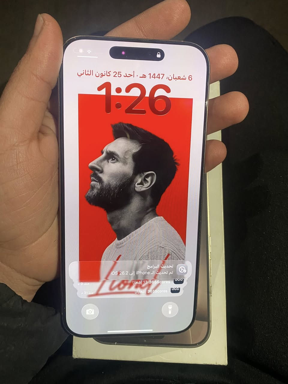 السلام عليكم شباب ايفون ١٦ برو ماكس نضيف كلش بطاريه ١٠٠ ذاكره ٢٥٦ شوفت عينكم الجهاز كارتونه كيبل اصليات 
السعر ١٤٥٠ 
للاستفسار خاص او ع الرقم ***********
