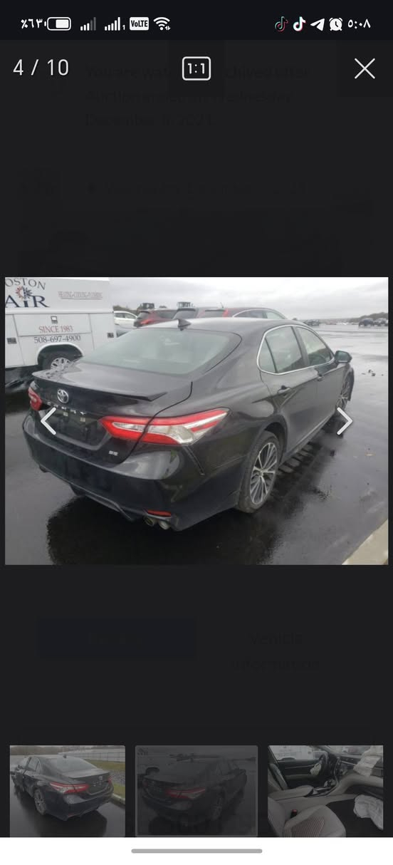 سلام عليكم ورحمة الله وبركاته 
تويوتا كامري  2020 
🔴السعر 155$ وبيها مجال وماكو هيج سعر بالسوك
مواصفات 
تبريد ثلج
اوتو بريك
اوتو هولد
‏‎شاشة
‏‎كاميرا
تحكمات ستيرن و تحديد سرعه
تحديد مسار 
‏رادار امامي و خلفي
‏‎لايتات زينون و ليد
وباقي المواصفات المعروفة بالسيارة 
السيارة بجمها كبس وخلفي كبس بدون اي دواخل 
ضرر 2قطع و 2بخ امريكا كلير
شرط بدون لغد بدون دواخل بدون شاصي
السيارة شرط التحويل نفس اليوم 

هزة وفحص وسنويه جديدة رقم أربيل 
ماشية١36 الف  
سعرها اقل من صبغ عام 
مكان السيارة كركوك 
*********** كركوك, العراق
