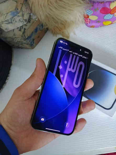 ايفون 14 برو ماكس دبل شريحه مع الكارتونه والايمي مطابق ذاكره ٢٥٦  بطاريه ١٠٠ استعمال شهر نظيف جدا شخط مابي مكاني حي الجهاد بغداد السعر ٩٥٠ الف رقم 
الهاتف ‭٠٧٧٦ ٨٧٧ ٢٠٨٦‬
