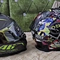 خوذ اصليه ماركات وحده كاربون فايبر والاخره مال قفاز وجماعت تزويد للاست...