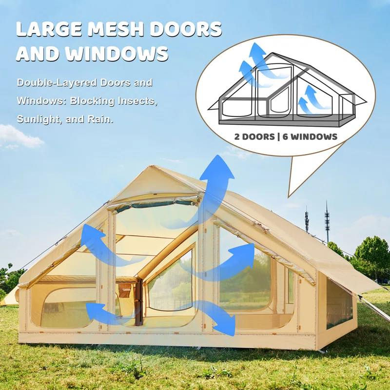 خيمة نفخ بهذا الشكل 
قياساتها ٣ متر ب ٢ وربع متر و ارتفاعها ٢ متر  
وتر بروف و ٣ طبقات مقوى 
مزاد و اعلى سعر ابيع بالعافية 
واتساب ***********
