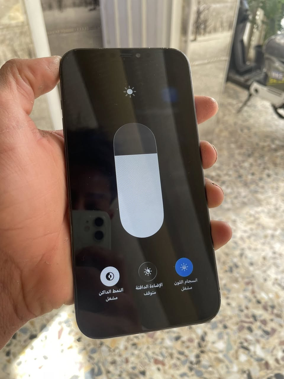 آيفون 12برو ماكس للبيع جهاز لوك ونضيف مستبدل فقط شاشه اصليه ٣خيارات وبطارية ١٠٠ أصليات و بيهن ضمان فيس إيدي شغال جهاز كله شغال ذاكره ٢٥٦ سعره ٣٣٥بي مجال ***********
مكاني بغداد الأمين
