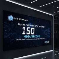 شايف سرعة الواير ليس توصل لل ١٥٠ ميكا استمتع بسرعة الإنترنت الصاروخية ...