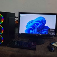 رايزن 5 3400G • رام 8GB 3200 • SSD 250GB + HDD 500GB