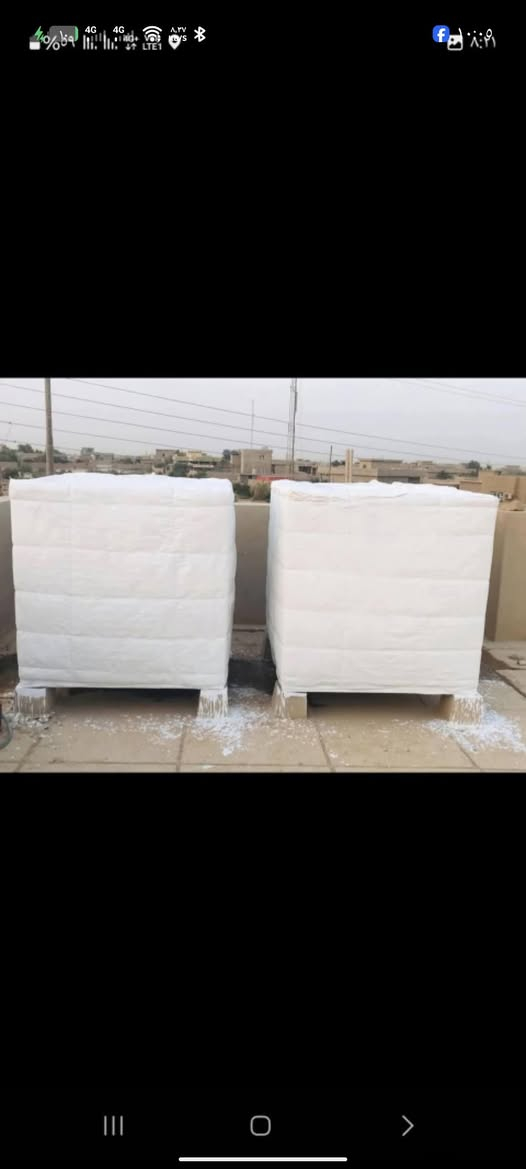 عررض عررض عررض ‼️‼️
***********
تغليف تانكي ماء 
تغليف دكت هواء 
عاززل للحراره بضمان 
باجود المواد التركيه ‼️‼️
عازل حراري + قماش خام +لاسق + سيم +سلفون
ضمان ٣ سنوات ‼️‼️‼️
 المتر 18 الف ‼️‼️‼️
