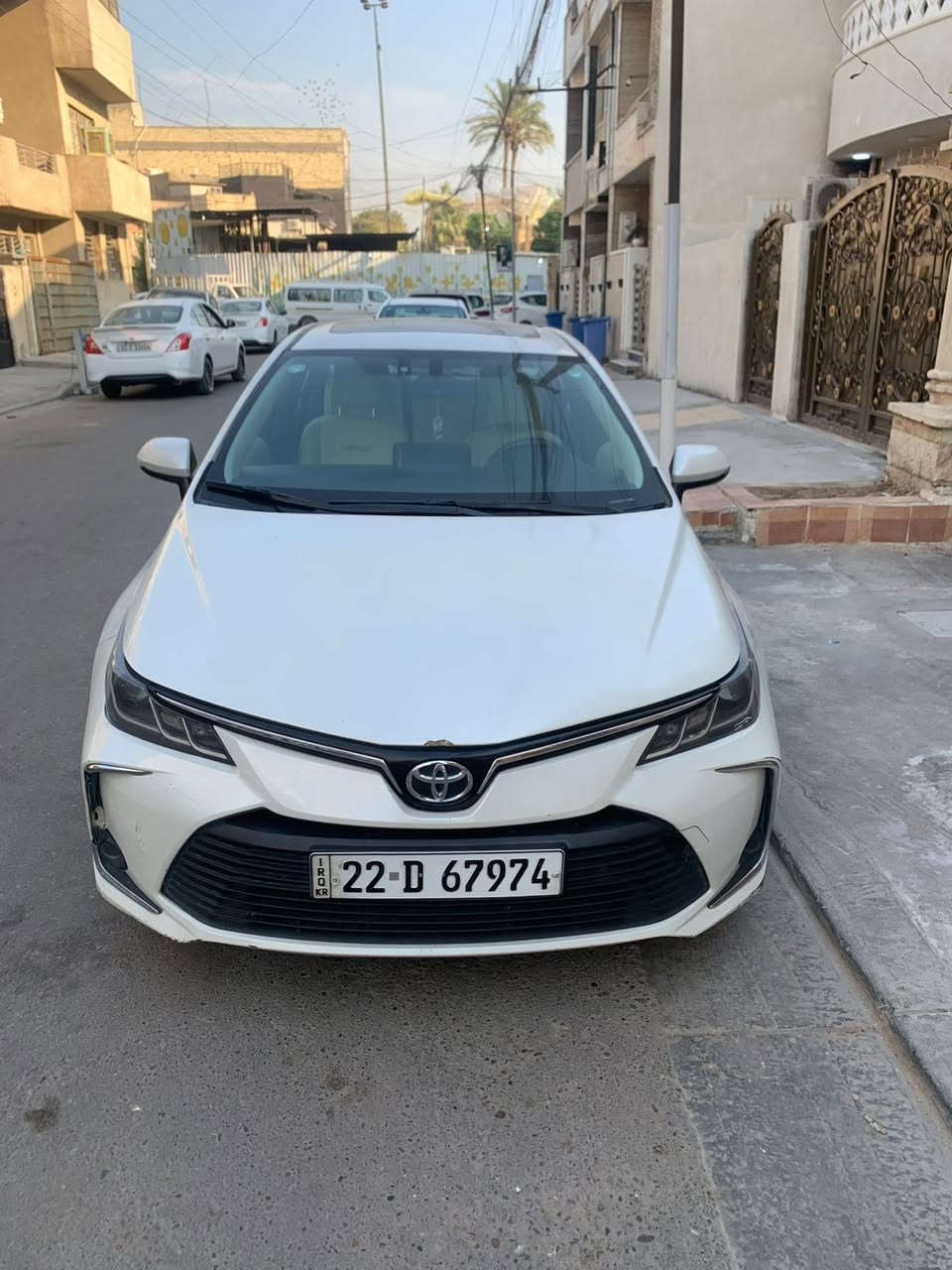 السلام عليكم
كورلا موديل ٢٠٢٠ 
خليجية وكاله عبداللطيف جميل السعودية 🇸🇦 
فول مواصفات 
لون ابيضّ 
محرك ٢٠٠٠ 
كير ١٠ نمر 
سيارة فتحة 
كشنات جلد 
كامرا 
شاشة 
حساس خلفي 
رقم اربيل بسمي تحويل مباشر 
السيارة بيها فقط بنيد مصبوغ راجعة عليها سيارة جيب وطاخة البنيد 
 ماشية السيارة ١٢٣ الف تقريبا 
مكاني بغداد 
سيارة استخدام بيت اشوكت تجي تلكيها موجودة 

سعرها ١٤٨


**إذا كنت صاحب هذا الإعلان وتريد حذفه لأي سبب، رجاءا أرسل رسالة إلى الدعم الفني**