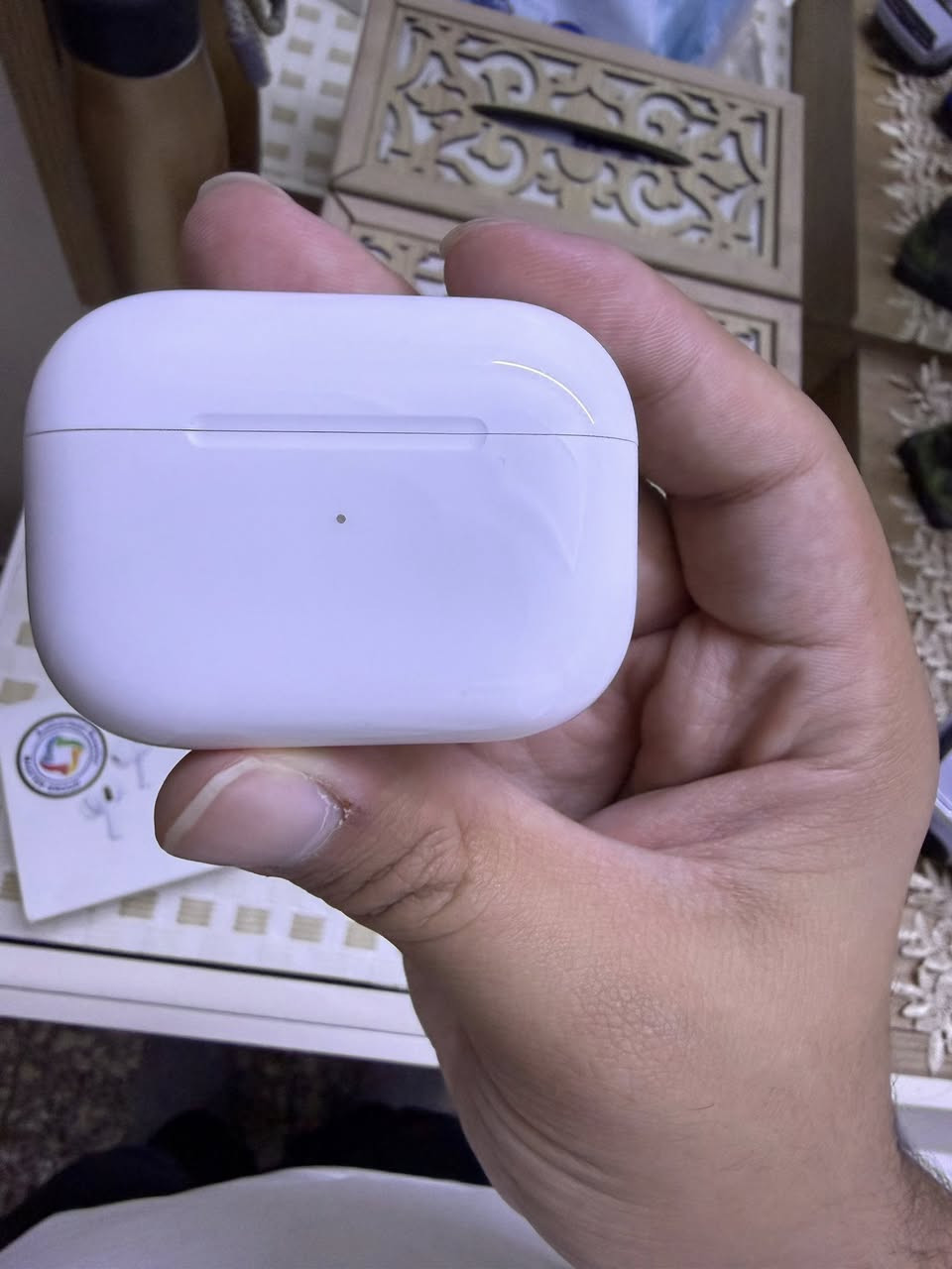 السلام عليكم
ايربودز برو ٢ usb-c
السماعة نظيفة حيل وموضحة بالصور
السماعة ضمان ماستر
السماعة كامل ملحقات عدة واير الشحن
+ وياها حافظة للكيس هدية
سعر السماعة 175 
مكاني بغداد السيدية
تواصل واتساب فقط ***********
