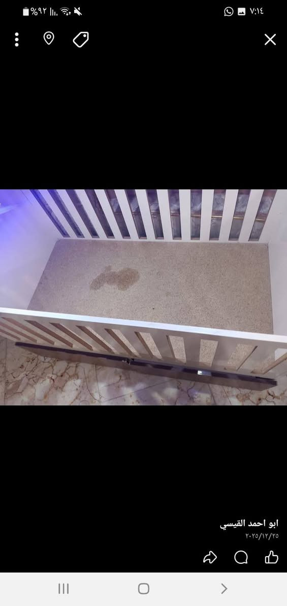 للبيع سرير طفل وعربانه
وبريمز نفطي 
الاتصال على الرقم ***********بي واتساب
