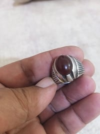 عقيق كبدي روعه وصياغة ثقيله للبيع التواصل واتساب او تيلي 07807137810
