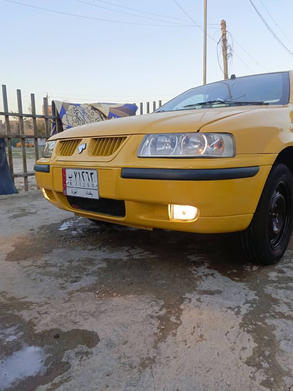 السلام عليكم سمند موديل 12 مكفولة ما عدة صبغ جاملغ امامي هيئة مصفرة سنوية ل 27 سيارة خير من الله السعر 41 العنوان بغداد الرقم ***********
