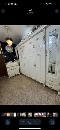 ورحمه الله عندي غرفه اللون بيضاء سته بيبان ملحق شغل درجه اولى السرير خ...