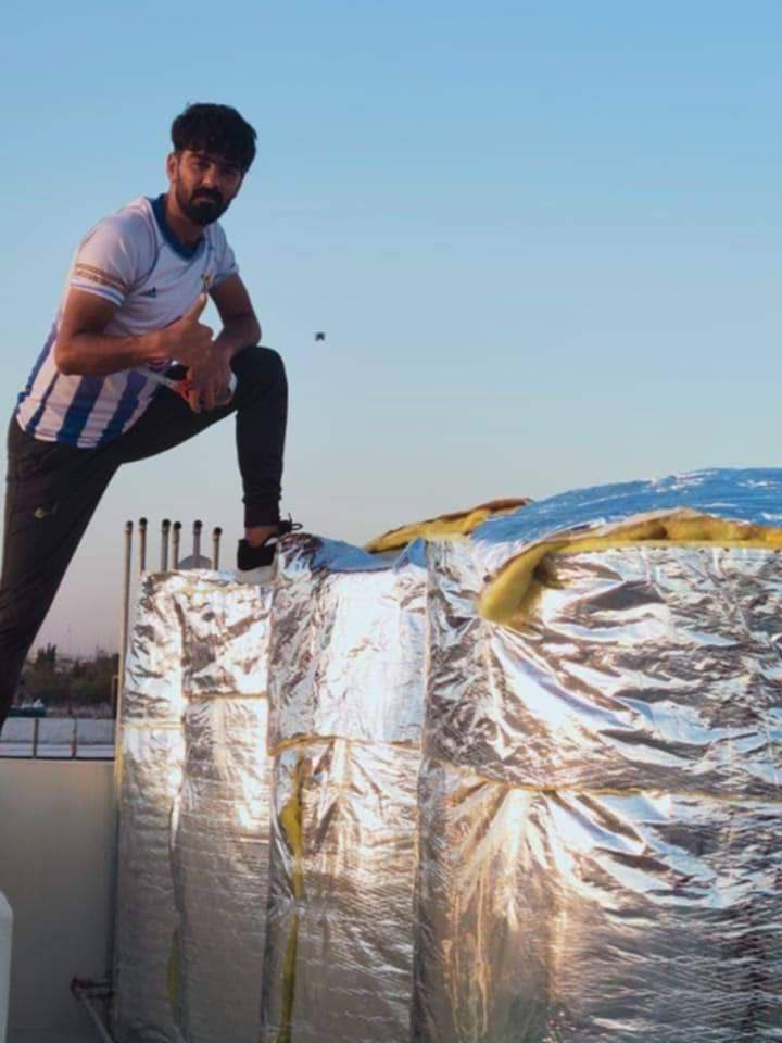 شغلنا والحمدالله

محل حسام لتغليف التانكيات ودكتات بجميع احجامه عازل حراري تركي درجه اولى وشرط البروده ....

المواد 

عازل حراري تركي 
خام ابيض ضد الشمس 
لاصق للعازل حراري 
سيم خياط 
سيم صب ...
الي يحب يغلف يدلل رقمي ...
***********...
ابو يزن خابر ودلل....

احجز قبل لايجيك الصيف ويعلك الاسعار كركوك, العراق
