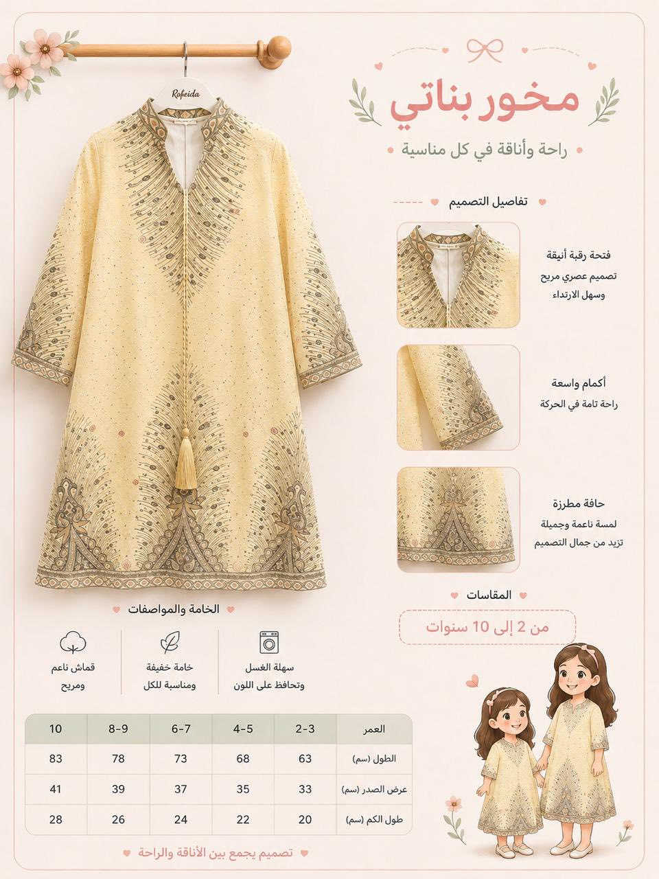 مخور بناتي من 2 سنة لل 20 سنة 😍💕

موديلات العيد 🌹😇نزاكة وجمال مينوصف لحكي عليها قبل متخلص 

:تكريت -شارع الاطباء -مجمع سامي

توصيل لكل المحافظات واتساب :

***********
