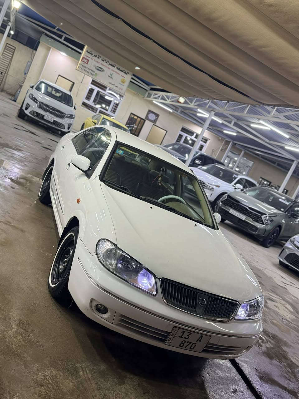 سلام عليكم سني ٢٠٠٦ياباني قبق اابيض لون ابيض بيهه ٢قطع صبغ والباقي بلادي تخم تاير صدر جديد َ تبريد ثلج رقم مميز ميسان شرط التحويل مكاني بغداد الاتصال على الرقم ***********لاستفسار سعره 84 وبيه مجال
