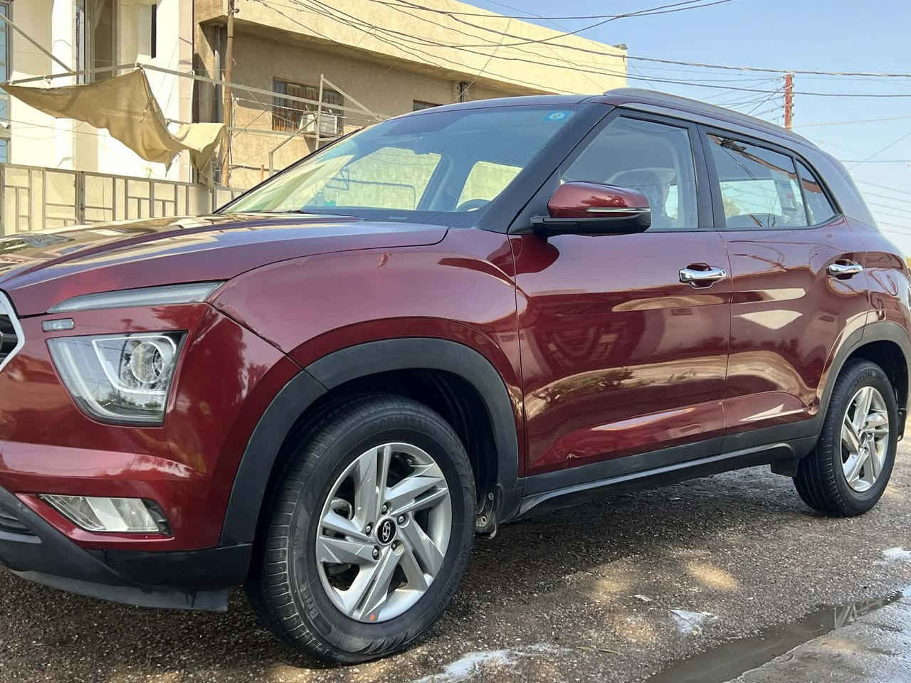 سلام عليكم 🫡. هونداي كريتا   موديل 2022كفاله عامه سياره   بصمه نص فول داخل لونين رقم بغداد  جديد كير مكينه تبريد صدر داخل خارج كله جديد  سعر 175بيه مجال عنوان بغداد حي العامل ***********
