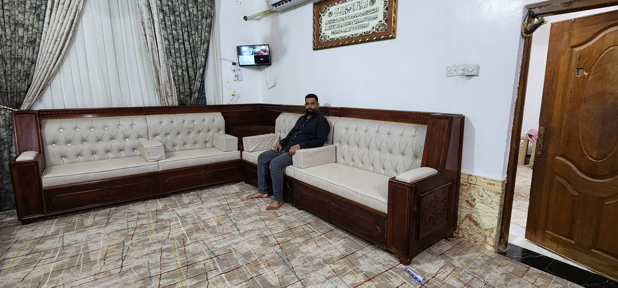اللهم صلي عل محمد وال محمد
تم تجهيز ديوان زان عمل درجه اولي 
الئ احد زبائننا الكرام
سيد حسن الصافي
مهناين بجاه الإمام الحسين
عمل درجه اولي
زان مصري
وصاج روسي
وهيكل بلوك اسود 18 ملم
واسفنج مميز اول 10سم
ضمان خمس سنوات
وقماش. تركي درجه اولى
منزليات الكرار قلعه سكر شارع المجمعات مقابل مجوهرات العكيلي
***********
