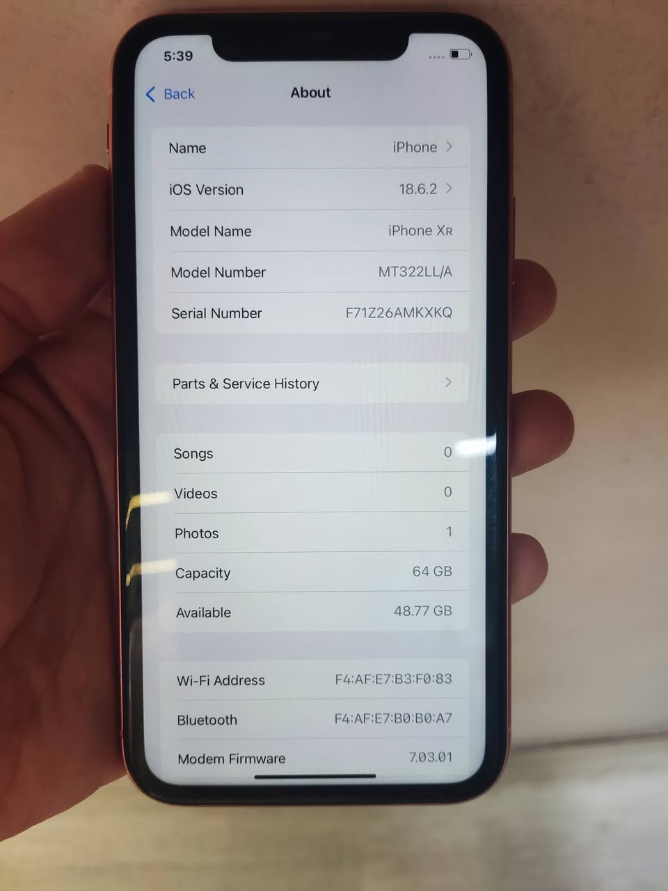 سلام عليكم شباب iPhone xr نضيف كلش ما مبدل اي شيء كلها شركة و واضحة بالصور نضافه فول و سعره 165 الف اي واحد يريد يتفضل خاص موجود توصيل لكل المحافظات.


**إذا كنت صاحب هذا الإعلان وتريد حذفه لأي سبب، رجاءا أرسل رسالة إلى الدعم الفني**