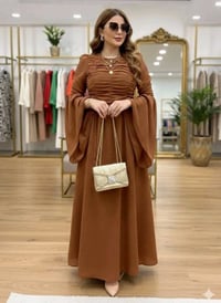 فستان صيفي • فري سايز 50-90 • طول 170سم