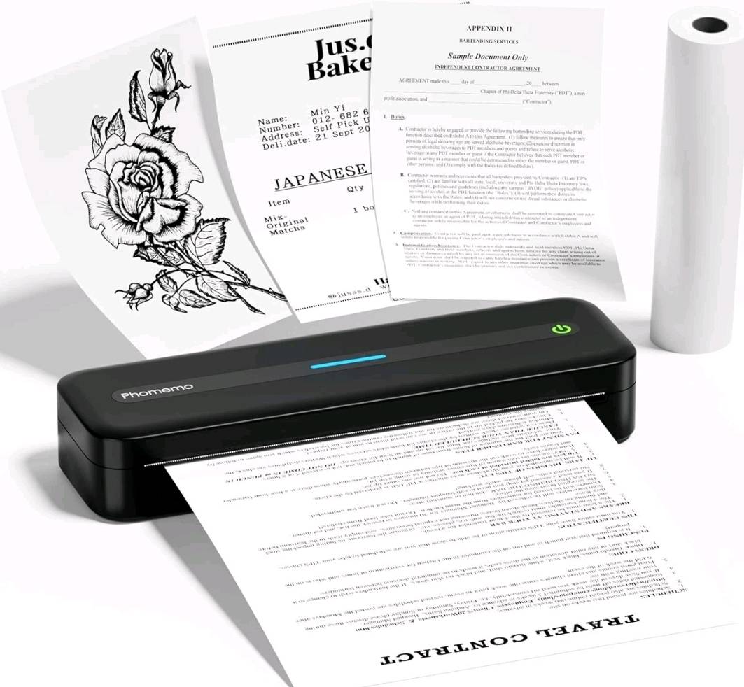 طابعة حرارية A4 تعمل بدون حبر باقي كمية قليلة كلشي تطبع صور ملفات مستندات وملسقات و وتدعم جميع احجام الورق وتنربط بلوتوث بل تليفون او لابتوب وكو تطبيق خاص بيهة وتفيد اصحاب المشاريع  ومدرسين وطلاب واصحاب الوشم وتعمل على شحن  للحجز مراسلت الصفحة او على واتساب 
‎