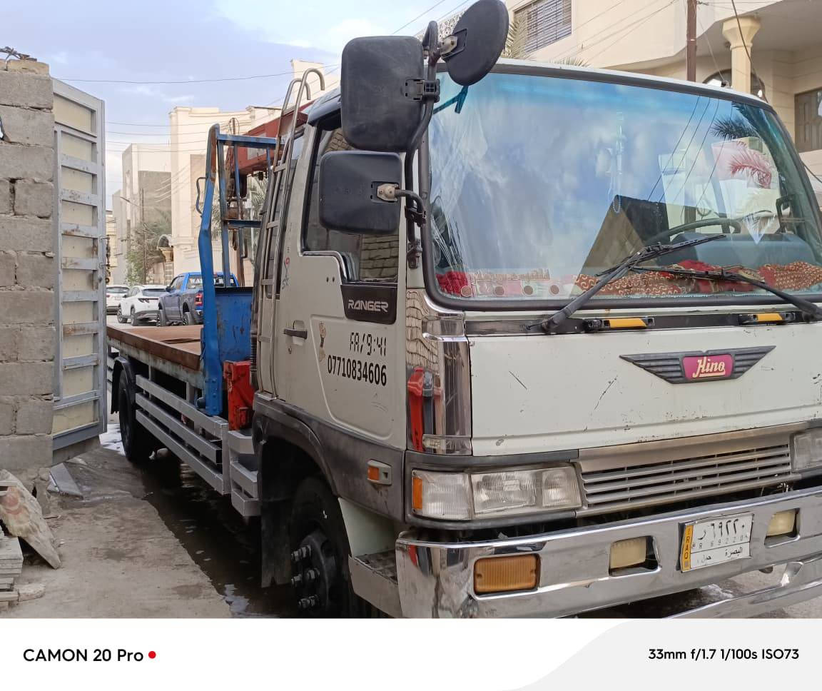 هينو طيره سنويه كرين. بسمي محرك 70 عادي لا تبخير ولاتنقيص. مكفولة من محرك وجهاز وشاصي  جهاز يونك نصف مخالف سلاتين  تخم تاير وحداه لوك  ***********. السعر. 190 البصرة, العراق
