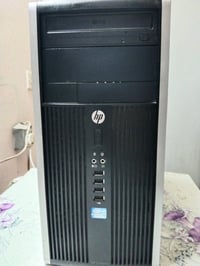 حاسبة دسكتوب سستم انتل كور 5 جيل الثالث مستعملة نظيفة للبيع من شركة HP...