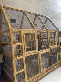 قفص طيور حب • تفصيل نجار • مستعمل شهر