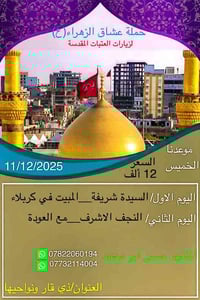 زيارة العتبات • كربلاء والنجف • 11/12/2025