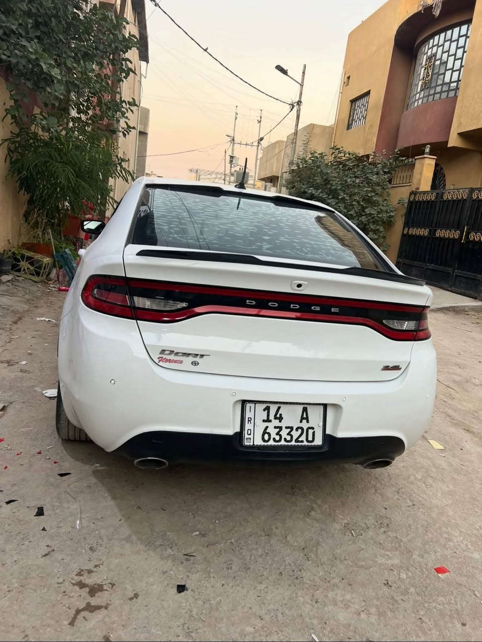 دوج دارت 2014 رقم بصره دولي تحويل ثاني يوم صبغ فقط جاملج امامي قطعه وحده بدون ضربه بدون ايرباك كير مكينه تبريد كفاله فول مواصفات عده الفتحه ( شاشه كبيره - كامره دواره - حساسات خلفيه - كزوزين خلفيه - ) مكينه 2400 المرغوبه  السعر 88 وبيه مجال للطيبين مكاني البصره الاستفسار: *********** البصرة, العراق
