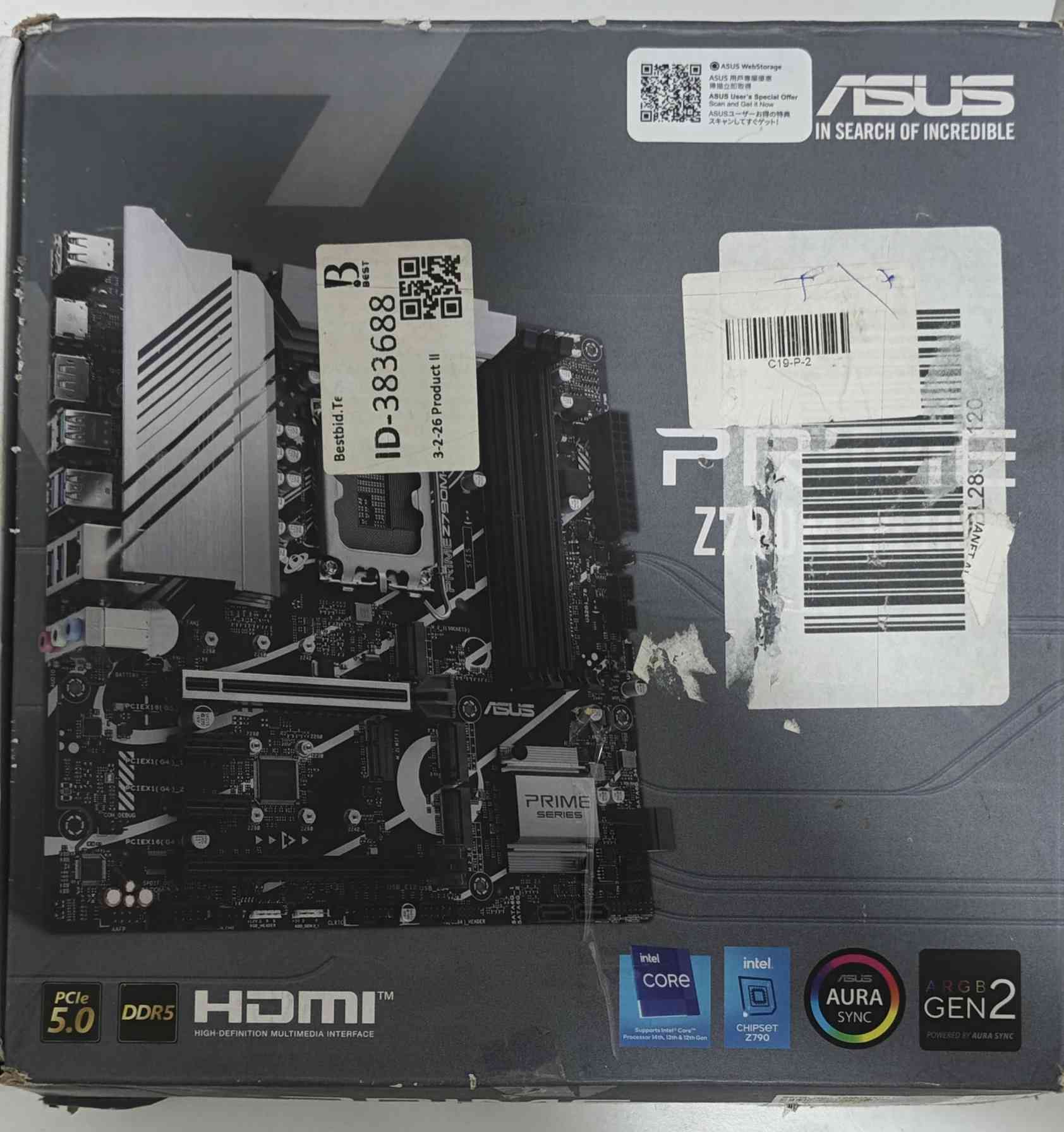 مرحبا شباب 
بورد Z790 اسوس برايم DDR5 شغال فول 
سوكت 1700
السعر ٣٠٠وبيه مجال
مكاني بصره توصيل موجود حسب الاتفاق


**إذا كنت صاحب هذا الإعلان وتريد حذفه لأي سبب، رجاءا أرسل رسالة إلى الدعم الفني**