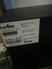 يو بي اس 1kva • مبدل بطاريات • يشغل بلي٥ ٢٥د