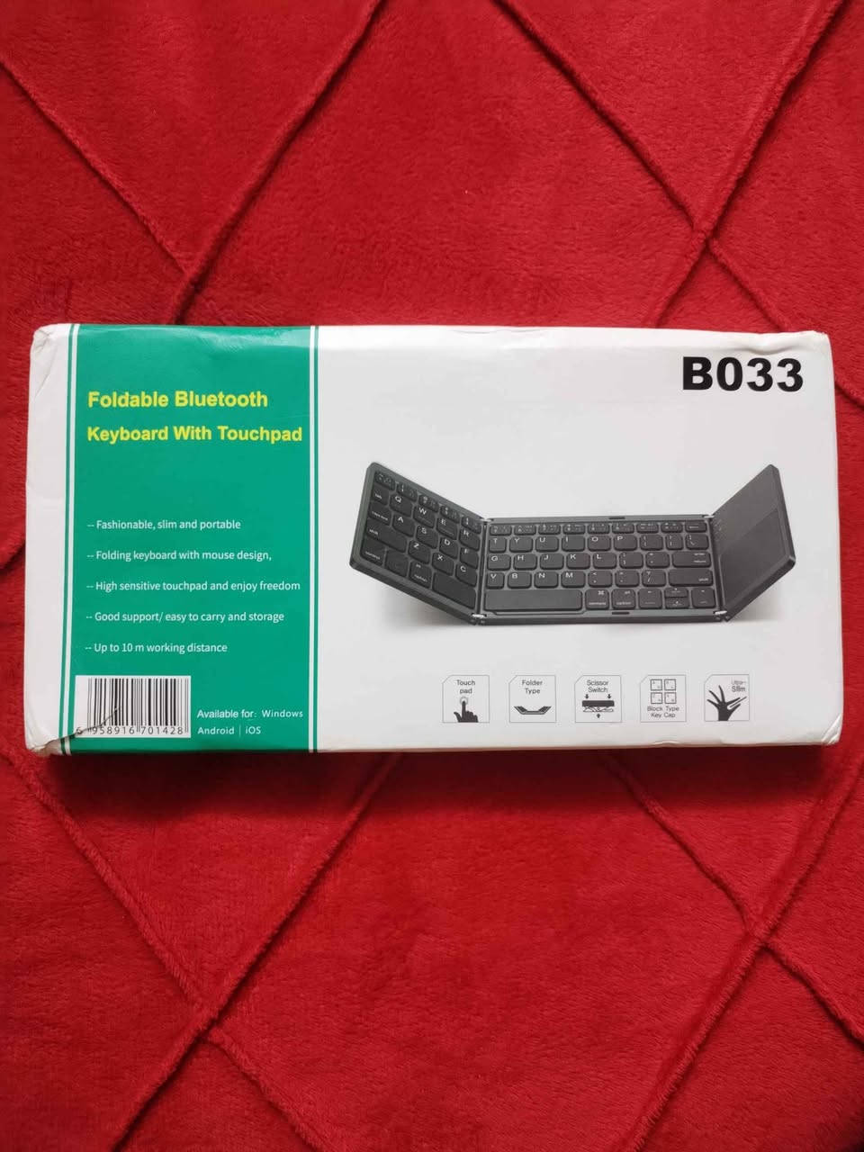 سلام عليكم اخوان
كيبورد محمول بلوتوث وشحن مع تاج باد مستخدم قليل
يشتغل ع موبايل و الايباد وبلازما لابتوب والpc للاستفسار خاص او الاتصال *********** عمارة, ميسان
