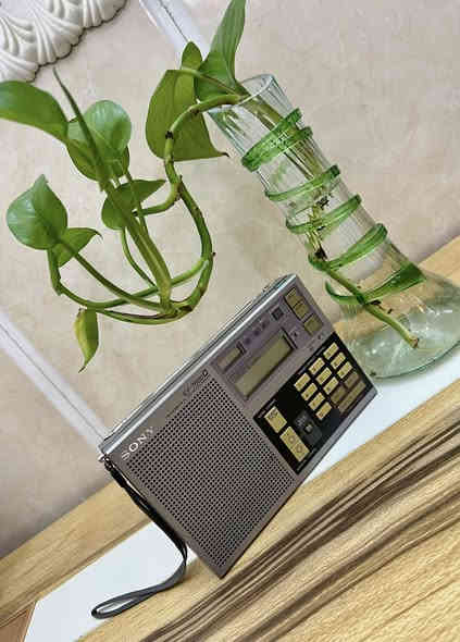 بعد اذن الادمن
راديو سوني 7600d ياباني الصنع ١٩٨٣-١٩٨٧
مواصفات 
١- اربع موجات fm-mw-Lw-Sw .
٢-يعمل على ٦ بطاريات قلم اربعة للراديو و اثنان للساعة .
٣- يعمل على محولة خارجية غير مرفقة معه .
٤- نظام رقمي
‏ (PLL Synthesized Tuning)
٥- 10 ذاكرة مبرمجة لحفظ المحطات .
٦- ساعة مدمجة .
٧- التوليف الدقيق يدويا للموجة القصيرة  Sw .
للحجز مراسلة الصفحة او واتساب على الرقم 
***********
#الجميع
