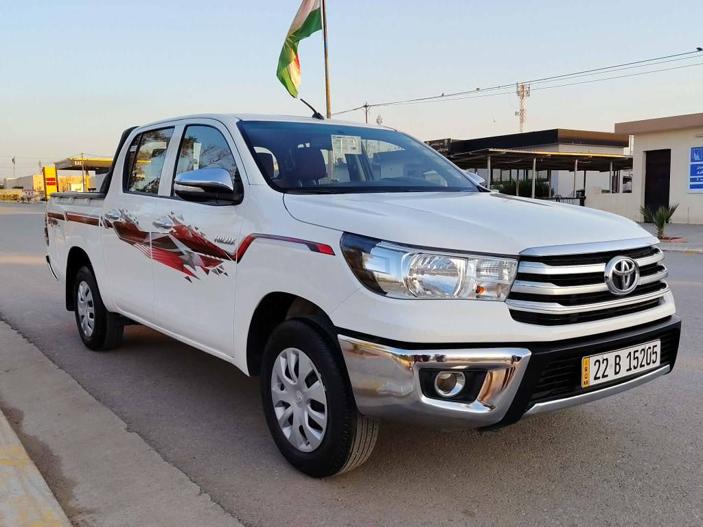 توێتا هایلوکس مودیل2017 شەریکەی SAS
سەیارەکە زۆر جوان و پاک ماوەتەوە 
184000کم ڕوشتوە 
رەقەم و ژینگەی نوێیە
یەک جێی بچووک ساردە کوتە
بەشەرتی تحویل و غرامە
***********
شوێن هەولێر أربيل, العراق
