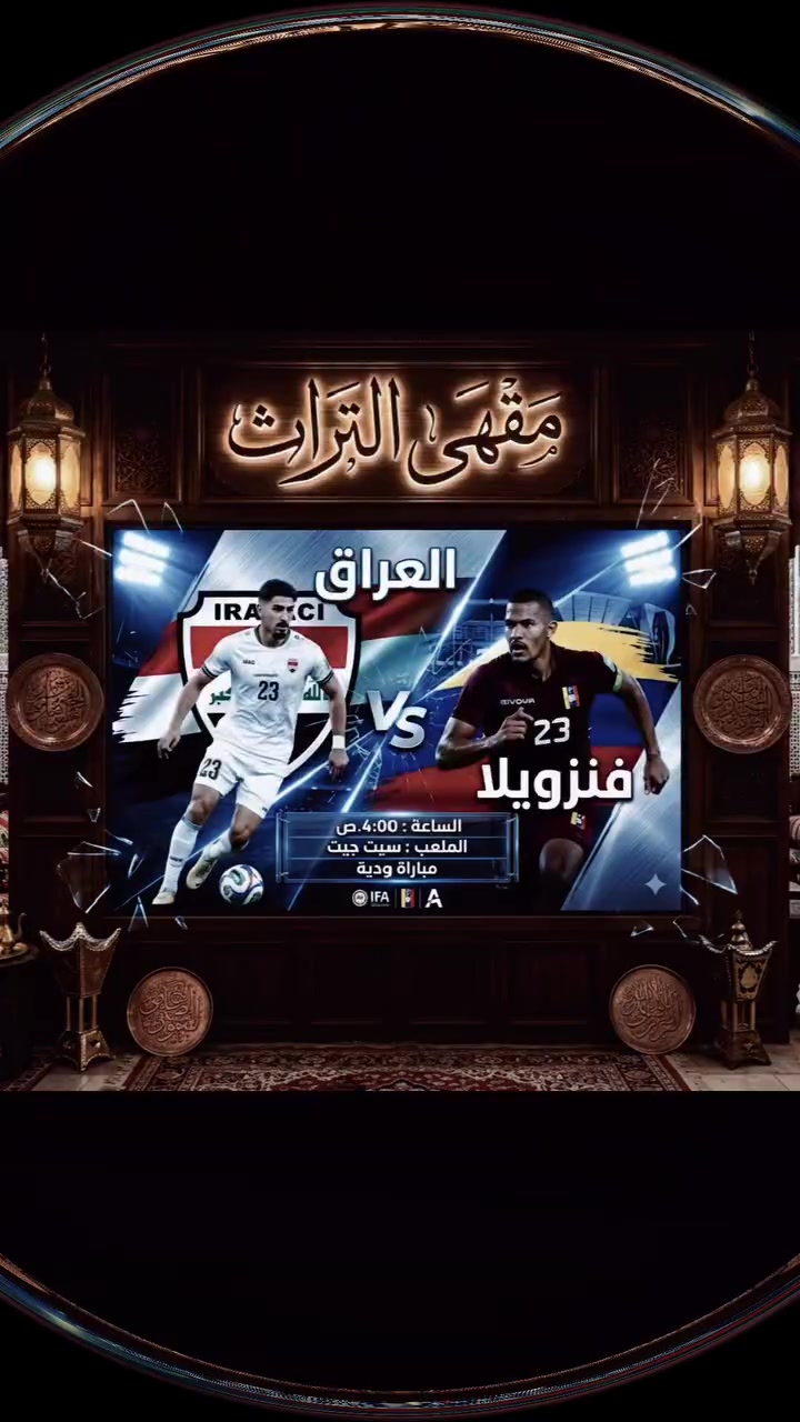 #مقهى-التراث
يرحب بكم مقهى التراث 
لمشاهدة مباراة المنتخب العراق ضد فنزويلا 
سنكون بنتضراكم في تمام الساعة 4:00 صباحا اليوم 
العنوان - النجف الاشرف - حي النداء - شارع المجمعات - مجمع بيتي السكني الاول - مقابل بوابة الاميرات 2 
#العراق🇮🇶 #النجف_الاشرف #الشعب_الصيني_ماله_حل #بغداد_العراق


**إذا كنت صاحب هذا الإعلان وتريد حذفه لأي سبب، رجاءا أرسل رسالة إلى الدعم الفني**